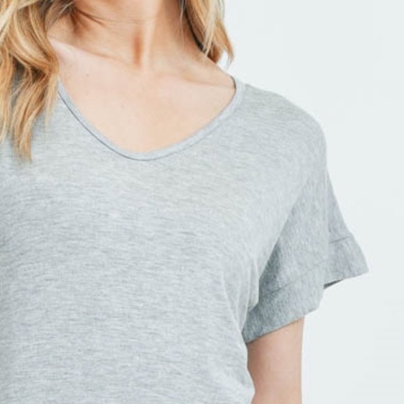 Plus Casual T-Shirt Maxi Dress Gray - Picture 5 of 9